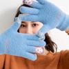 Jacquard Imitation Mink Fingertip Bear Touch Screen Fashion Warm Winter Gloves Cartoon Cute Split Finger Touch Screen Hand