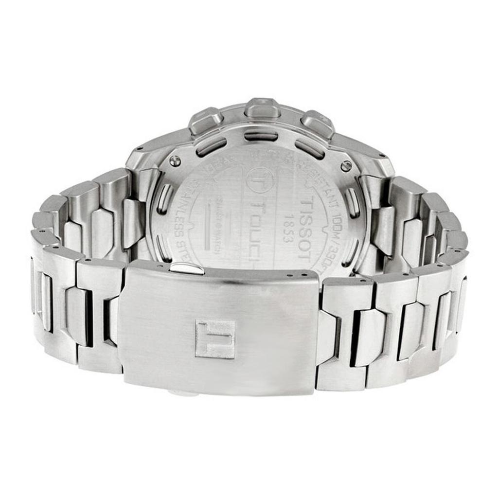 Tissot T Touch Quarzwerk Herrenuhren Uhr 43,3 mm Graues Zifferblatt Edelstahlgehäuse T047.420.11.071.00