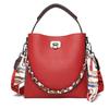 Bag New Product Design Niche Bucket Bag ODM Generation Leather Lychee Pattern Portable Messenger Bag Free Silk Scarf
