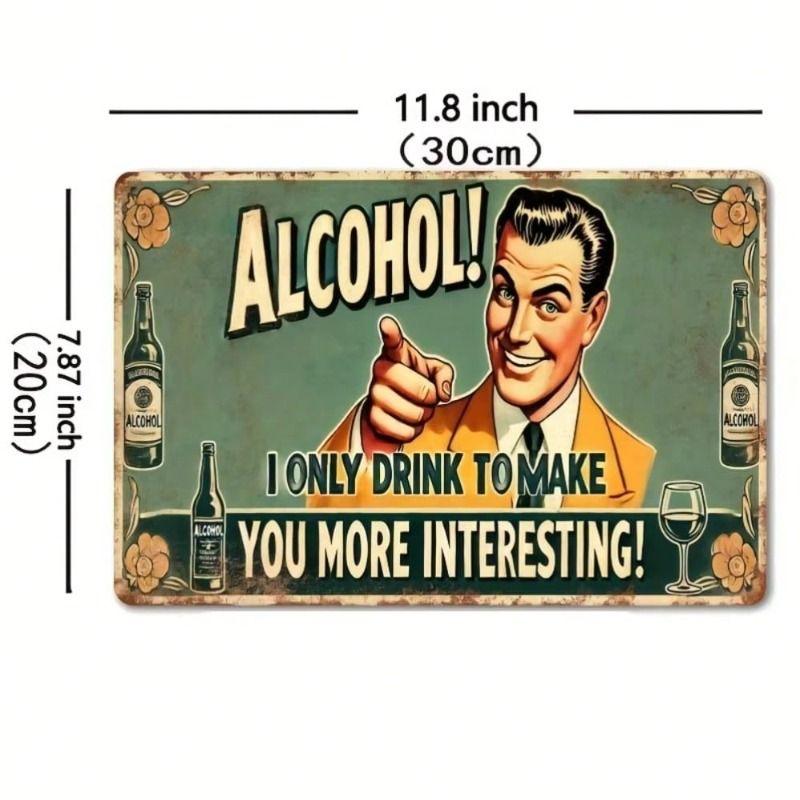 Metal Wall Art Decor Sign 20x30cm Hanging Plaque