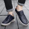 Herrenschuhe Mode lässige Lederschuhe große Größe Trend Britischer Stil Low-Top Lederschuhe Business Anzugschuhe