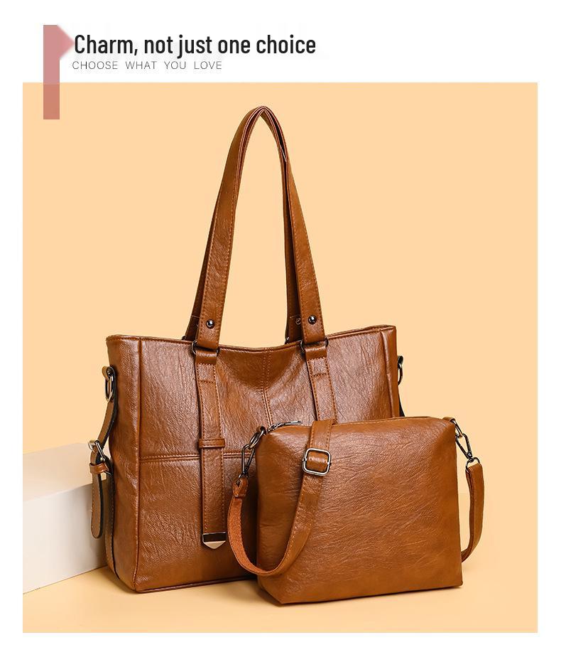 Women's 2025 Crossbody Tote Bag - New Style, Large Capacity, Versatile Handheld & Shoulder Bag