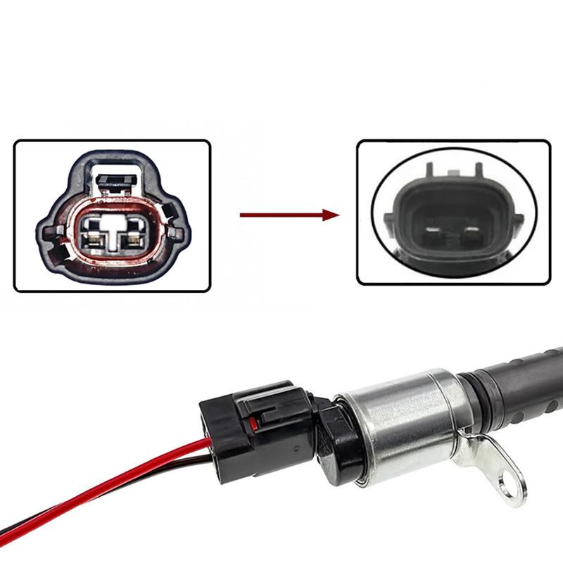 VVT Variable Valve Timing Solenoid & Electrical Connector Harness Plug VVT146 VVT4201 For 06-16 Dodge Hyundai Kia Toyota Lexus
