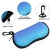 Soft Sunglasses Case with Carabiner, Ultra-Light Portable Neoprene Zipper Glasses Case, Safety Zipper Eyeglass Pouch