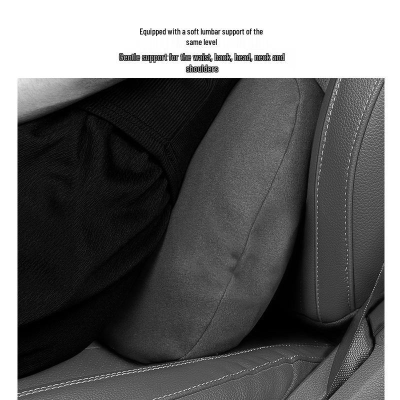 Premium Suede Headrests & Lumbar Supports for Ford Ranger, Transit, Livina