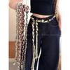Bohemian Woven Waist Chain Belt for Women - Versatile Accessory for Jeans and Skirts