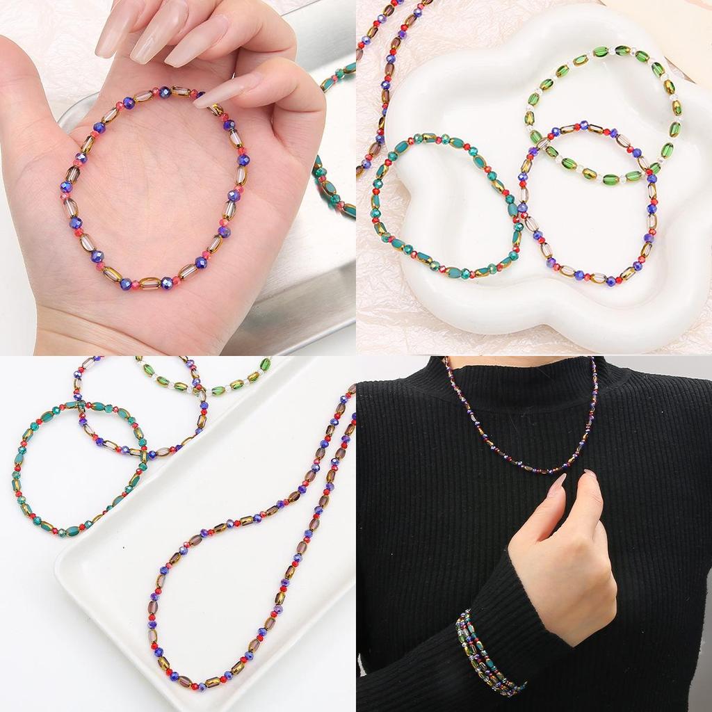 Oval Faceted Gold-Edged Glass Crystal Rice Beads for Jewelry Making