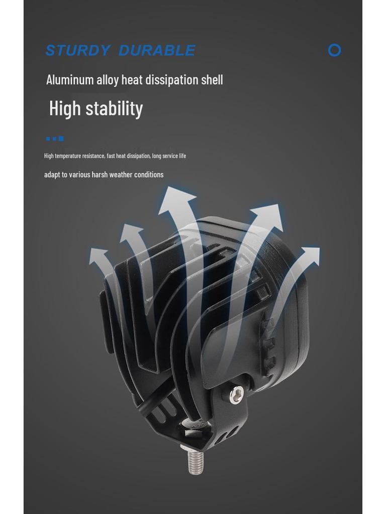 Cross-border Hot-Selling Four-Leaf Clover Motorcycle LED Road Spotlight