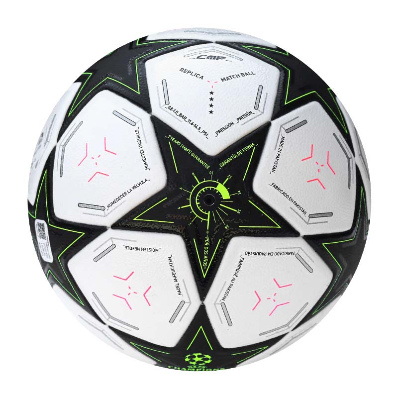 Adidas Size 45 Soccer Ball Pu Seamless Thermal bonding Unisex White/Black/Bright Yellow Fluorescent IX4061