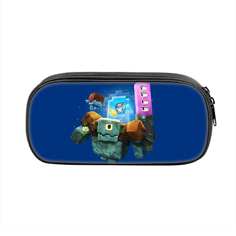 Minecraft Legends School Supplies Storage Bag With Durable Polyester For Kids