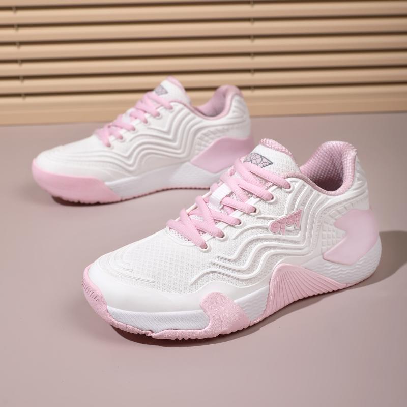 Fashion Pink Badminton Shoes Women Men Table Tennis Sneakers Breathable Non-slip Men's Tennis Shoes Professional Training Shoes cm