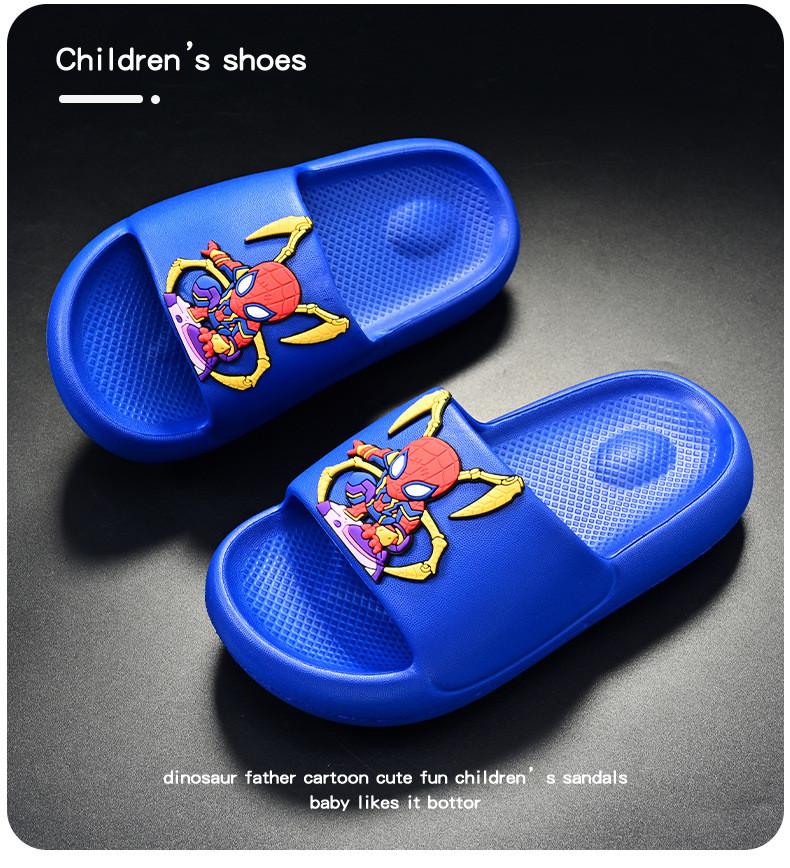 Bequeme Kinder-Eva-Hausschuhe im Cartoon-Stil für Jungen, rutschfeste Sommerschuhe