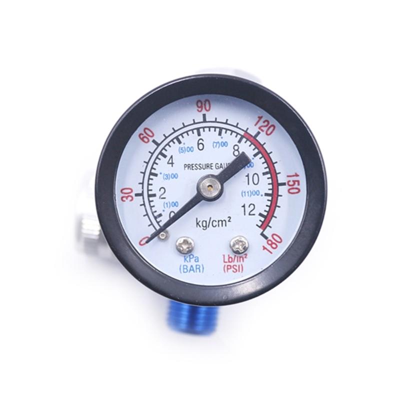 Pneumatic Tools In-line Oil Water TrapFilterSeparator Air Adjusting Regulator with Pressure Gauges Water TrapFilter