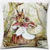 Cute Cartoon Rabbit Printing Series Pattern Pillowcase Square Pillowcase Home Office Decoration Pillowcase