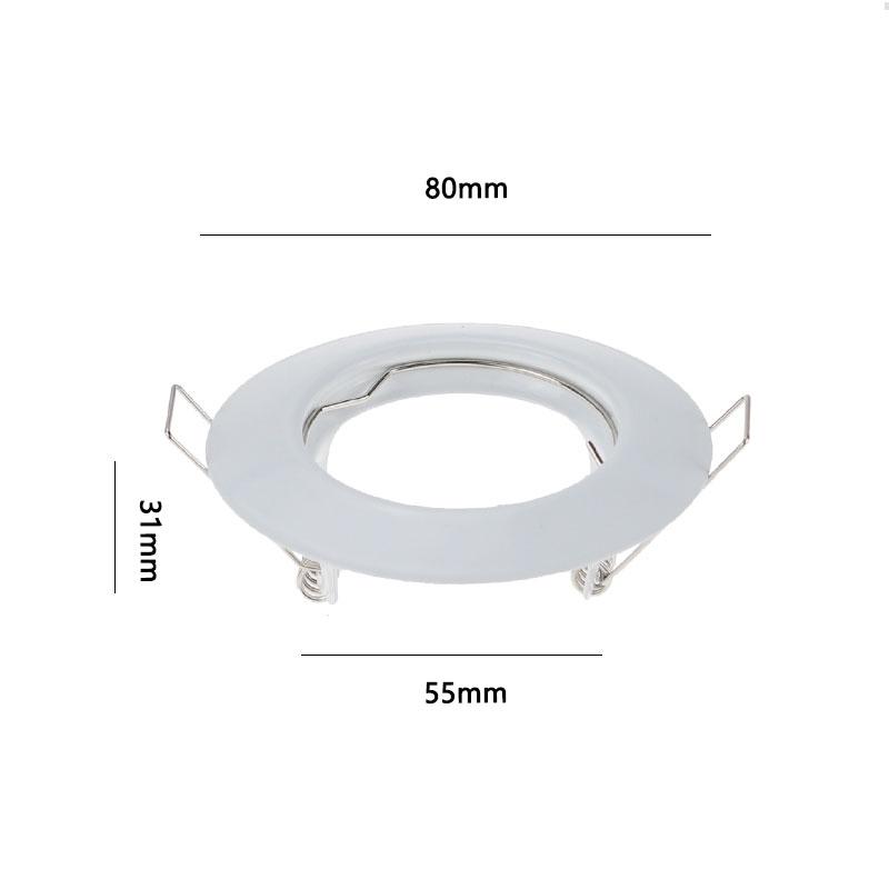 LED Ceiling Fixture Downlight Frame MR16 GU10 Fitting Housing Fixture for Spotlight 10pcs Round Metal Recessed