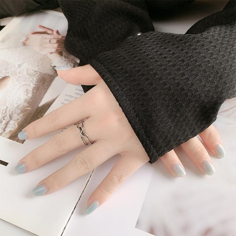 925 Sterling Silver Knot Rings for Women Couple Engagement Luxury Jewelry Wholesale  and  Jewellery