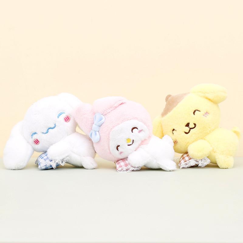 Adorable Sanrio Plush Toy Keychain Featuring My Melody And Cute Kuromi Dolls