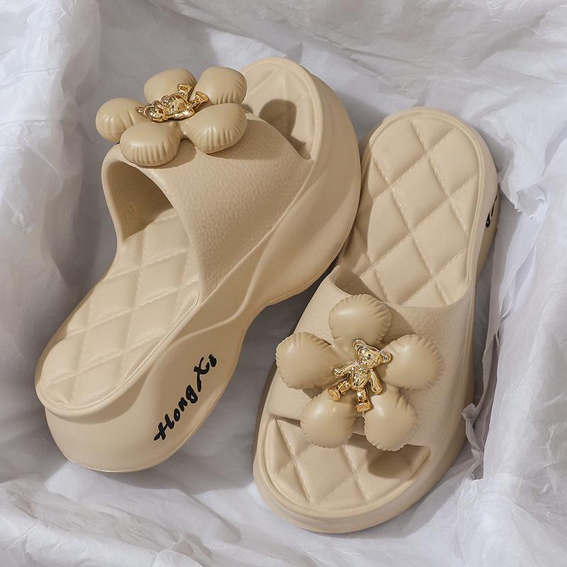 2023 Women's Fashion Thick-Soled Heightening Non-Slip Slippers for Indoor & Outdoor Winter Wear