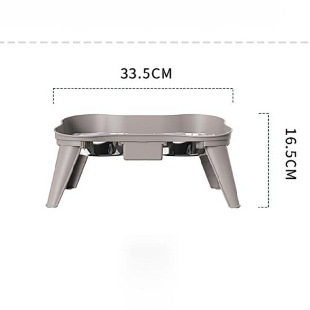 

Pet Stainless Steel Food Bowl with Bracket Cats Dogs Indoor Outdoor Eating Basins Pet Feeders Supplies Accessories Easy Clean