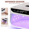 36 LEDs Kabelloser Nageltrockner mit Smart Sensor Wiederaufladbare UV-LED-Lampe für Nägel Bling-Bling Kabelloser Gel-Nagellack-Trockner