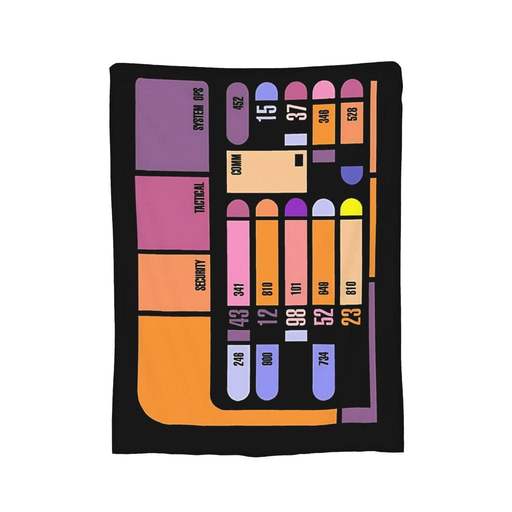Stars Treks The Next Generation Bridge Crew Portraits Blankets  Fuzzy Warm Throw Blanket for Home Restaurant Textile Decor,