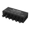 Stereo Dual Channel Audio Splitter 4 In 2 Out Mixer Ground Noise Isolation Amplifier with Cable