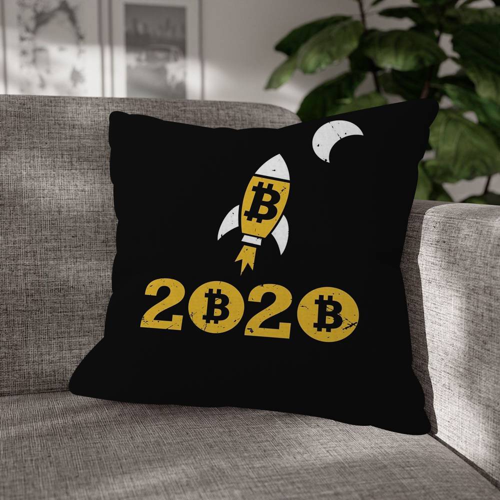 Bitcoin Cryptocurrency Btc Mode Decoratief Kussensloop Plaid Dekkussenhoes Kussen Voor Woonkamer Vierkant Huisdecoratie