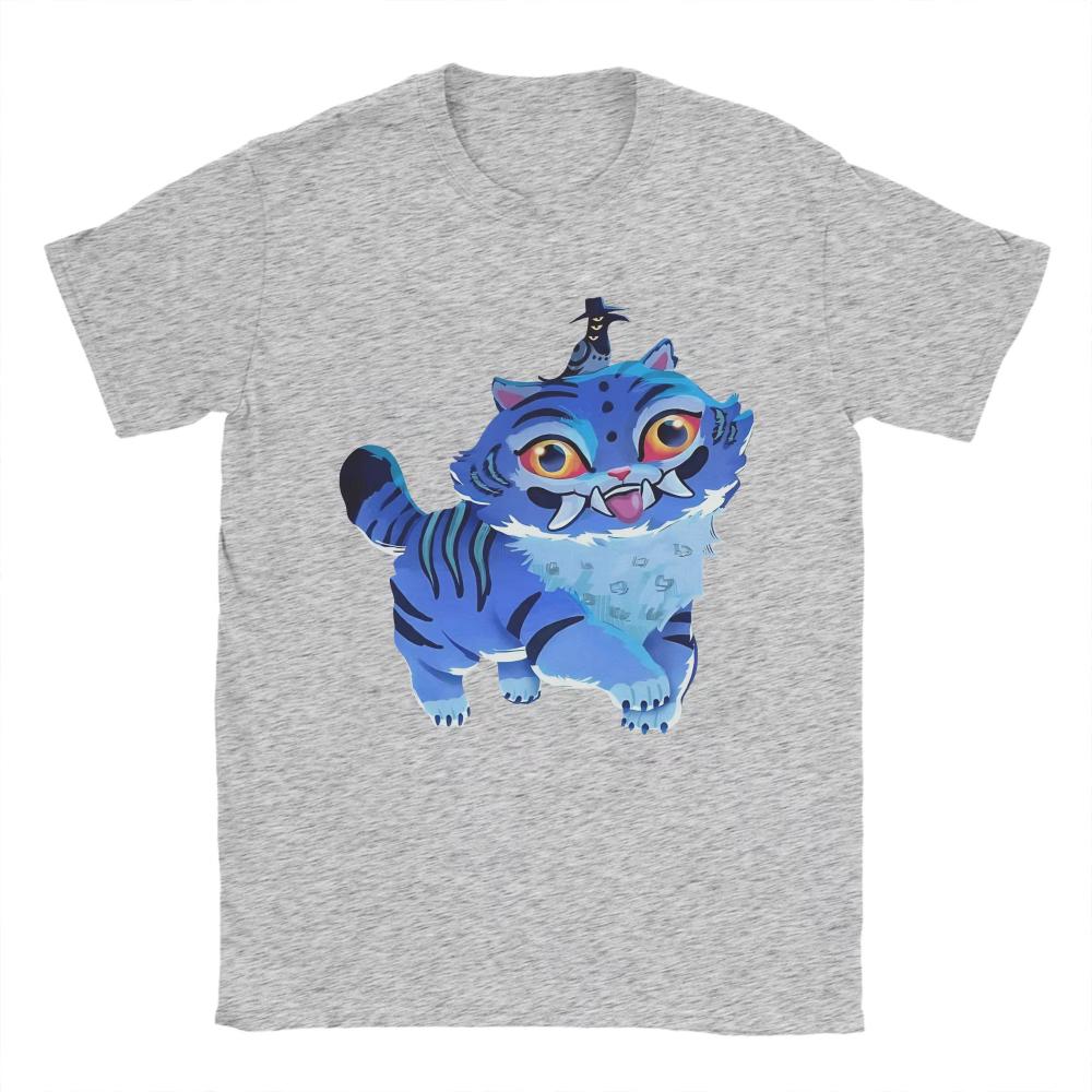 Cute Demon Cat K Pop Demon Hunter Cotton T-Shirt Men Summer Y2K Casual T Shirts Crew Neck Trending Women Oversized Print Clothes