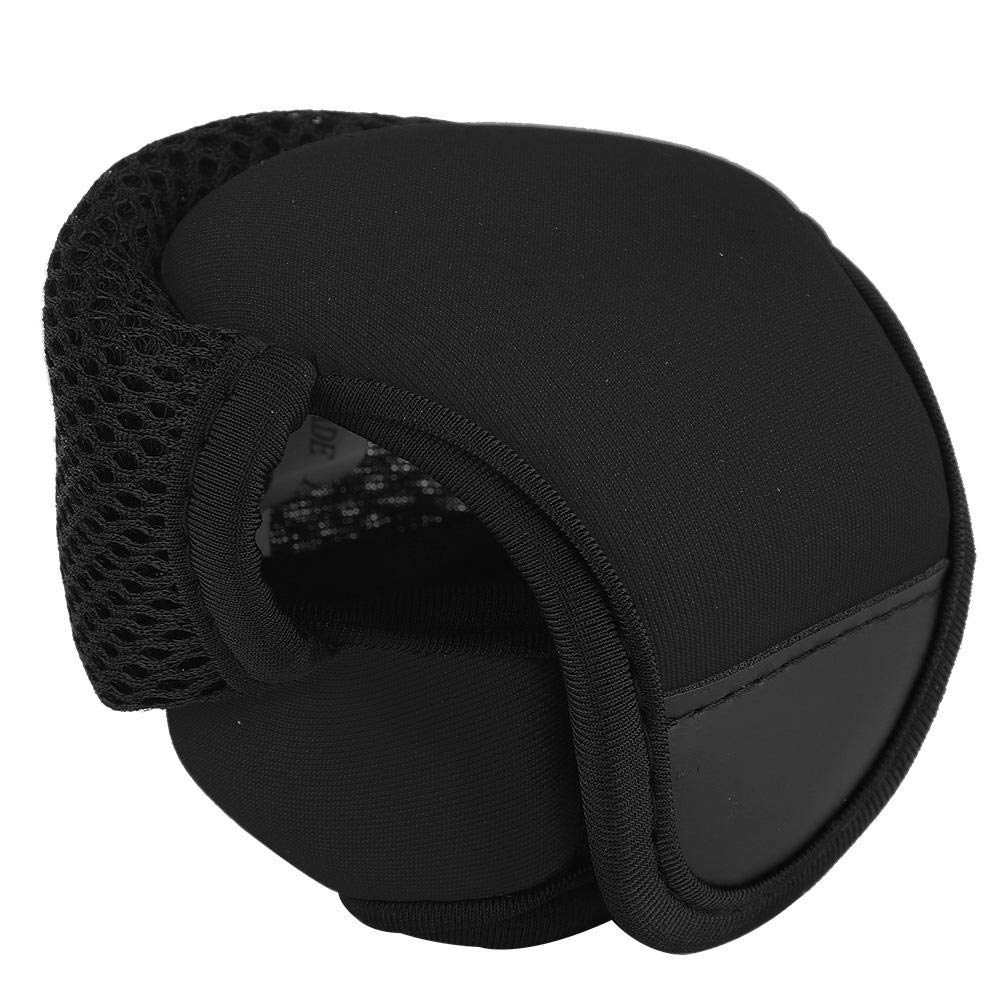 Ochun Reel BagReel Cover, Waterproof and Breathable, for Fishing, Baitcasting, Fishing, Fish Wheel Protector, Wear-Resistant, 2 Colors (Black)