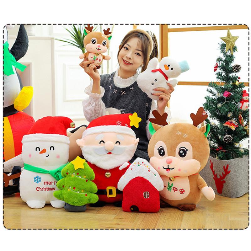 Festive Plush Toy Reindeer Doll Perfect For Christmas Holiday Home Decoration 25cm And 50cm