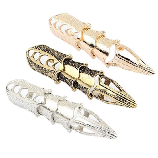 Knuckle Ring Exaggerated Adjustable Unisex Punk Gothic Joint Full Claw Jewelry for Cospaly