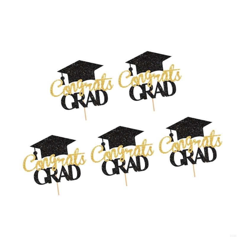 Graduation Party Cake Toppers Bachelor Degree Decorations Cupcake Accessories