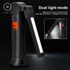 Homlly Portable Magnetic Rechargeable LED Flash Light Torch Lamp with 360 Degrees Rotate