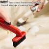 Multifunctional Bathroom Crevice Cleaning Brush With Liquid Retention, No Dead Angles, Rotating Brush For Bathroom Recesses
