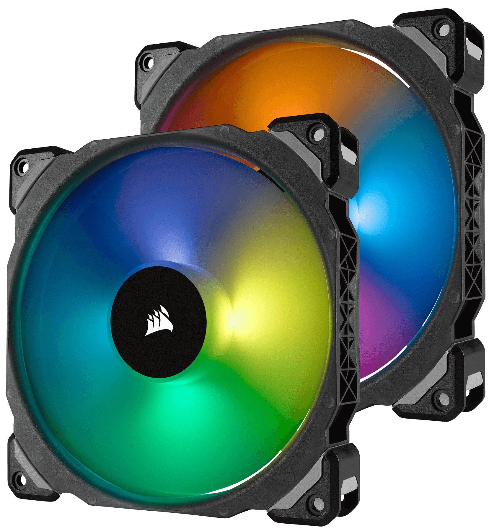 

Corsair ML140 PRO RGB 2 Fan Pack with Lighting Node PRO PC Case Fan Diameter RGB FN1148 [140mm Equipped] CO-9050078-WW