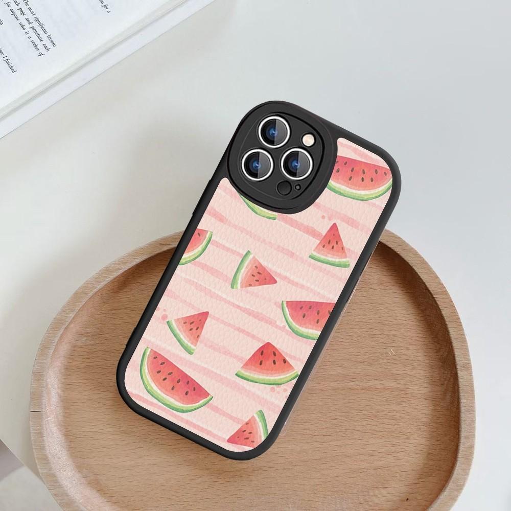 Watermelon Pattern Phone Case Hard Leather For iPhone 14 13 12 Mini 11 14 Pro Max Xs X Xr 7 8 Plus Fundas