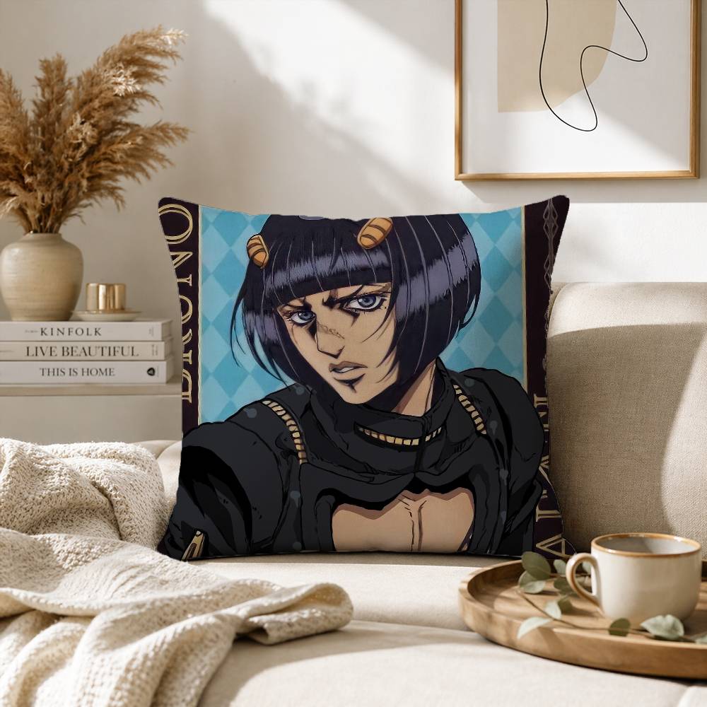Bucciarati JoJos Bizarre Adventure Pillow Case for Sofa Living Room Home office Decor Protective Cover