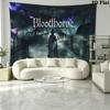 Bloodborne Wall Tapestry Aesthetic Wall Hanging Printed Fabric Blanket Decorative Tapestries for Bedroom Living Room Home Decor
