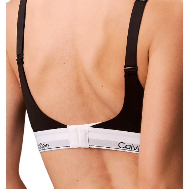 Calvin Klein Letter Underbreathable Comfortable Sports Bra Women underwear Black 000QF7900E-UB1