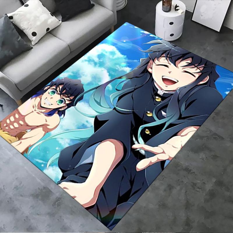 2025 New Muichiro Tokito Carpet Rug for Living Room Bedroom Home Sofa Decoration,Kids play Non-slip Floor Mat 93