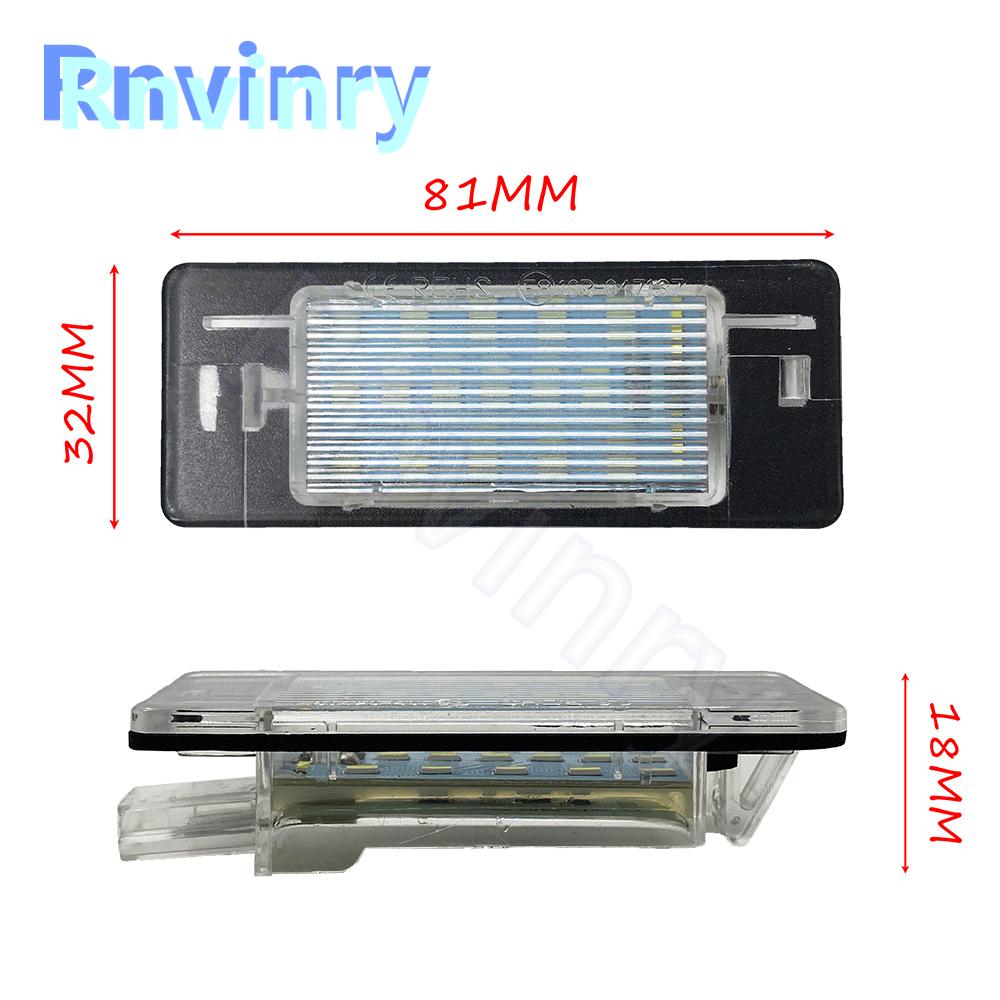 2pcs Rear Tail Tag Lamp For Opel Vectra C Estate 2002-2008 Rear Tail Tag Lamp Canbus Led License Number Plate Light