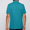 HUGO BOSS Polo Shirts Men's Turquoise Blue Polo Collar Moderate Straight Fit 50425985-425