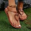 Fashion Roman Sandals Clip Toe Flip Flops Women Summer  New Love Flat Sandals College Style Open Toe Soft Shoes