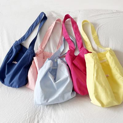 Butterscotch Leinwandtasche im Wind Dopamin Unifarbene Lässige Umhängetasche Leinwandtasche Unterarmtasche Schüler Schultasche