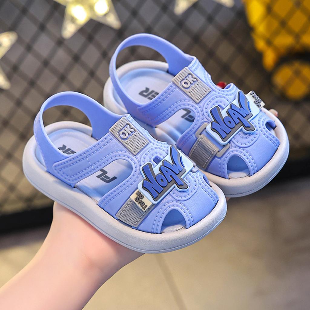 Children's Sandals Slippers Summer Cartoon Cute Soft Bottom Non-slip Small Children Girls Indoor Baotou Hole Shoes Boy Sandals