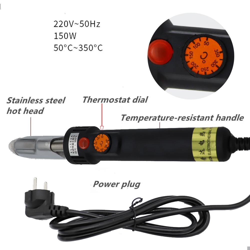 

Mini Electric Iron With LED Digital Display Screen for Leatherwear Clothes Leather Shoes Repair Tools 220V