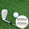 A1A2 10Pcs Wedges Iron Club Protective Headcover Putter Protector PU Leather Golfs Iron Club Head Cover Golfs Supplies