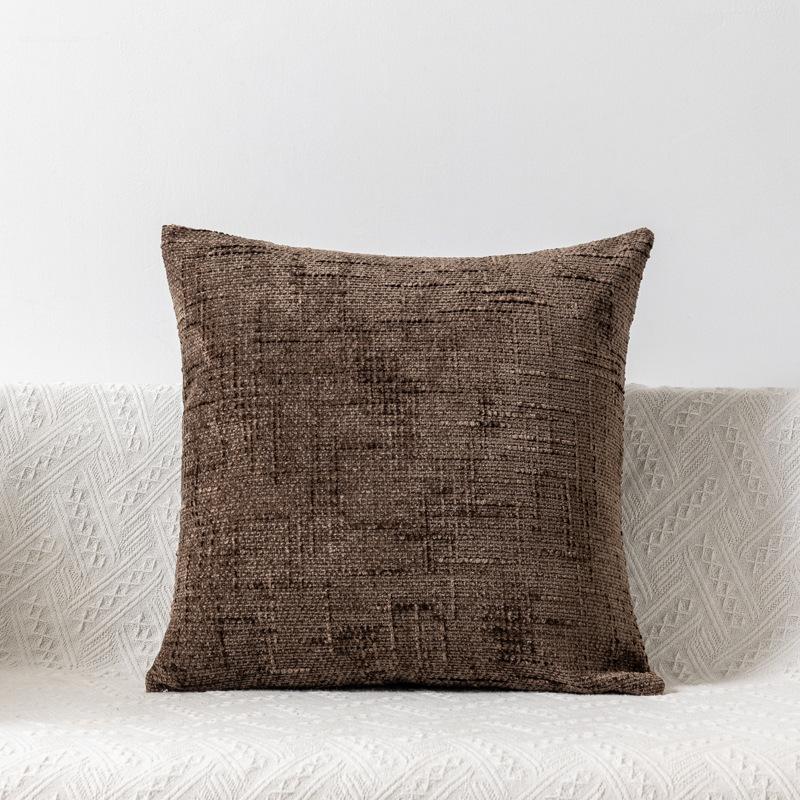 

1PC Cheaper Solid Color Slub Chenille Pillow Cover 45x45/50x50cm/30x50cm Anti-Slip Cushion Cover for Bedroom Sofa Cushion Covers Q16630QQ-55x55cm