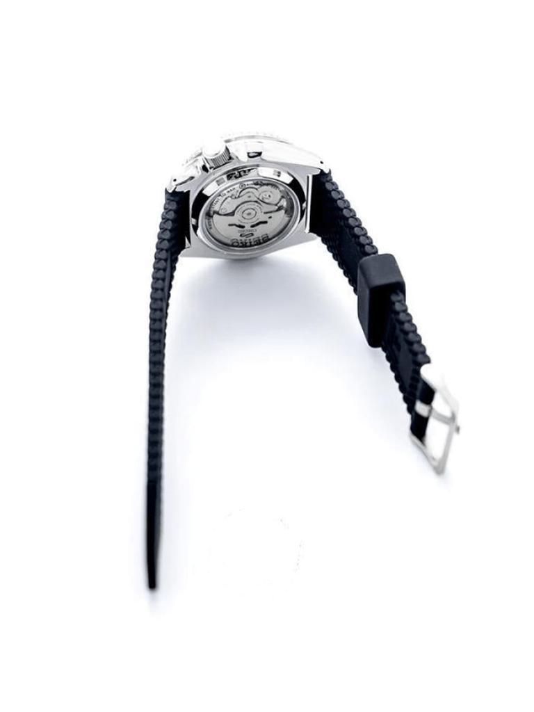 Seiko Men's automatic mechanical watch with silicone strap, SRPD73K2