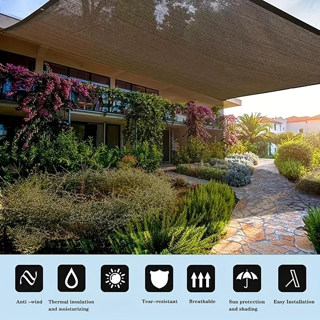 Balcony Privacy Screen Fence Cover UV Protection Weather-Resistant Apartments Railing Screen Heavy Duty Wind Block Sun Shade Net